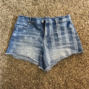American Flag Jean shorts size 10
